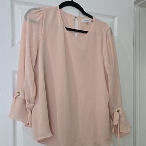 Cream Chiffon Blouse by
